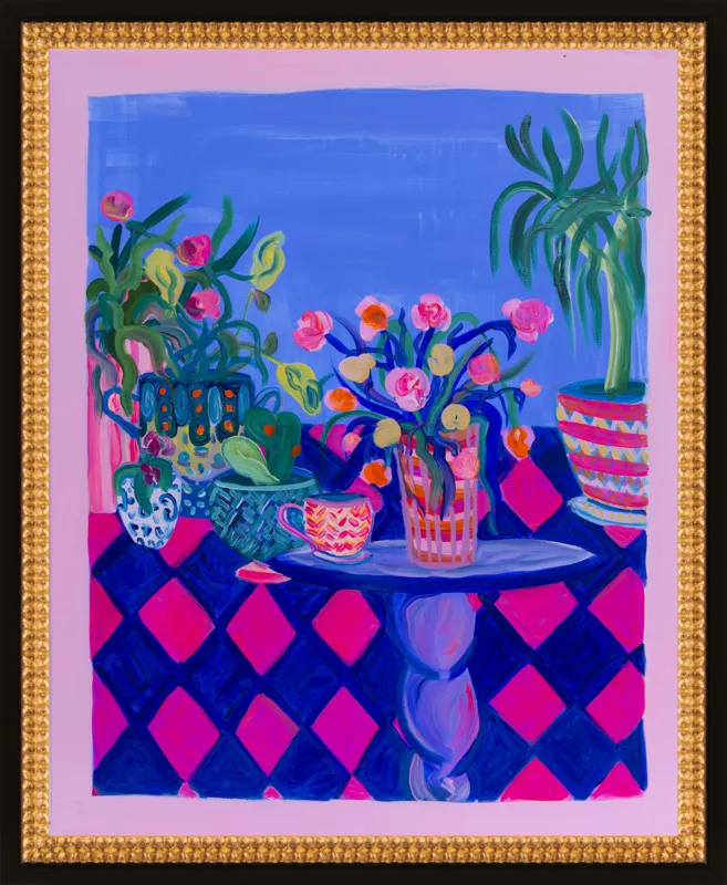 Pots and Plants painting by Davina Shefet for Artfully Walls
