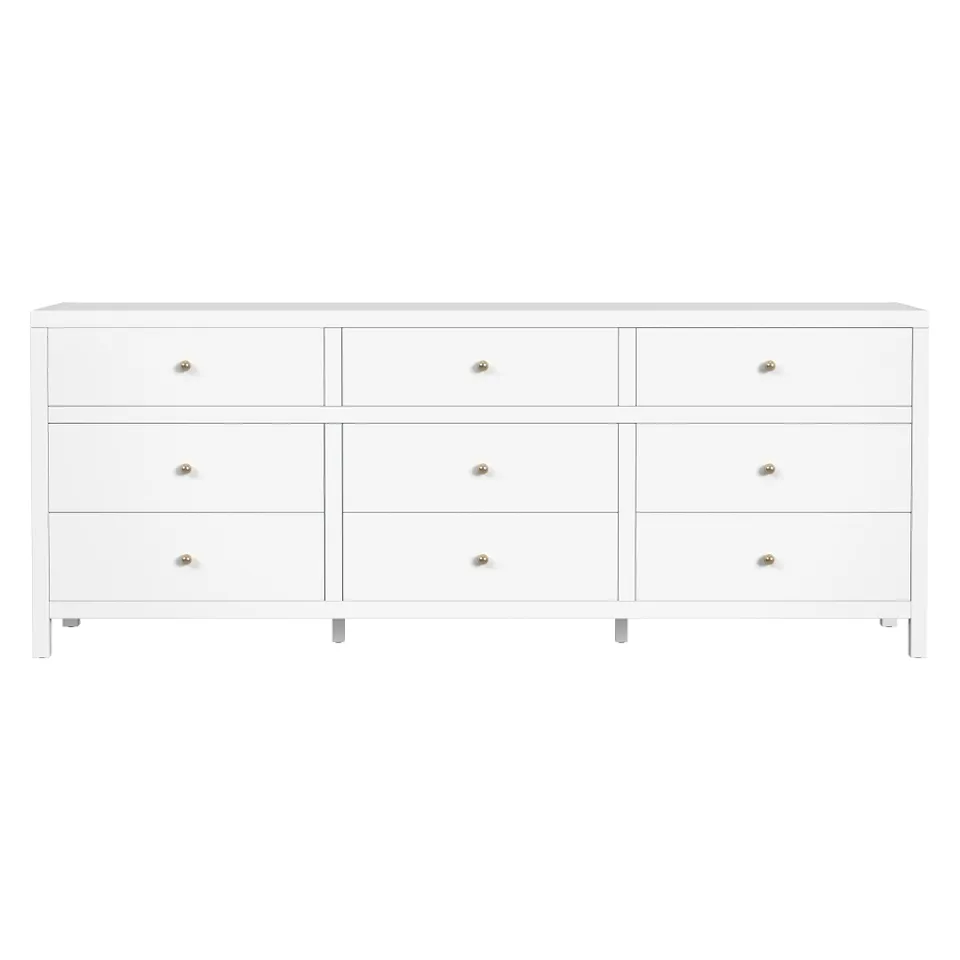 Nora Smooth White Dresser