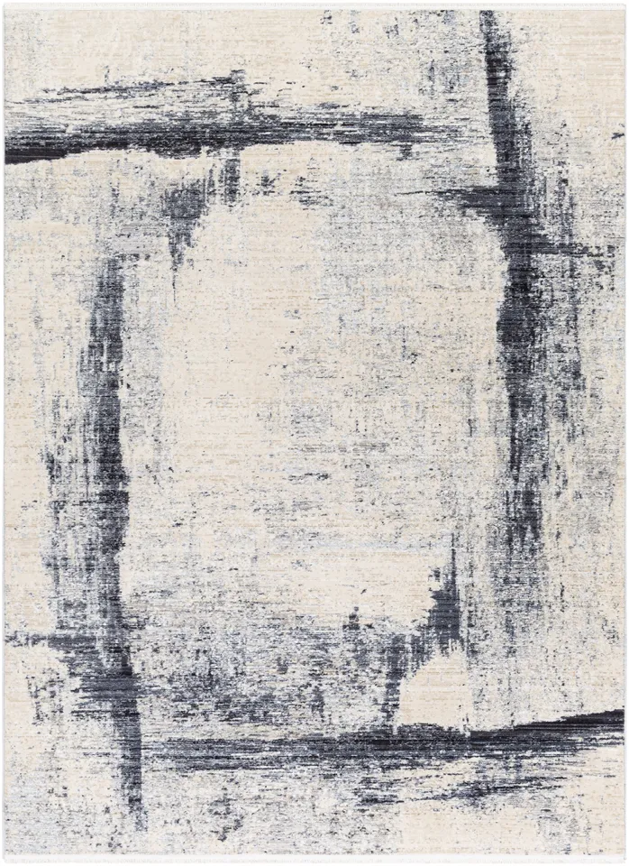 Valour Gray Indoor 2' x 2'11" Machine Woven Rug