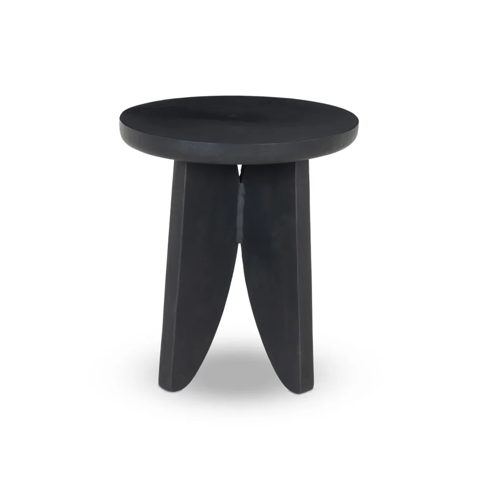Worth Outdoor End Table - Black Antique