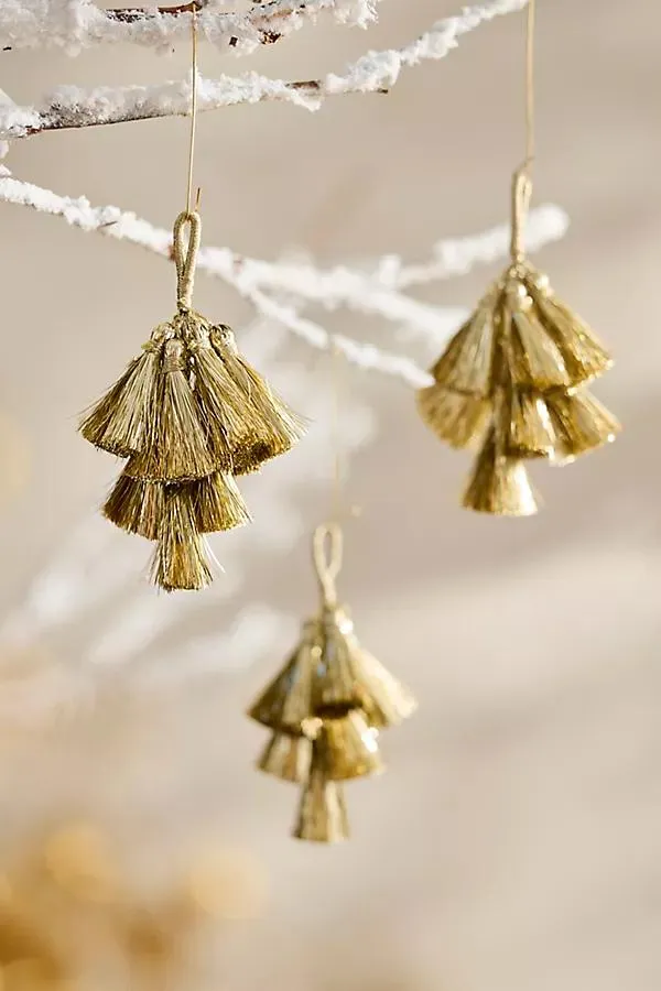 Mini Tassel Charm Ornaments, Set of 3