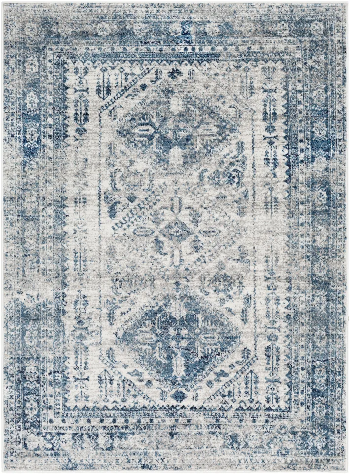 Monte Carlo Gray Indoor 5'3" x 7'3" Machine Woven Rug