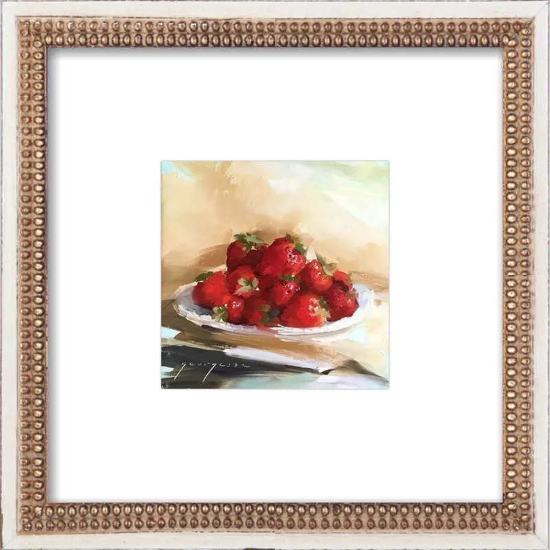 "Summer Strawberries 2" by Georgesse Gomez for Artfully Walls