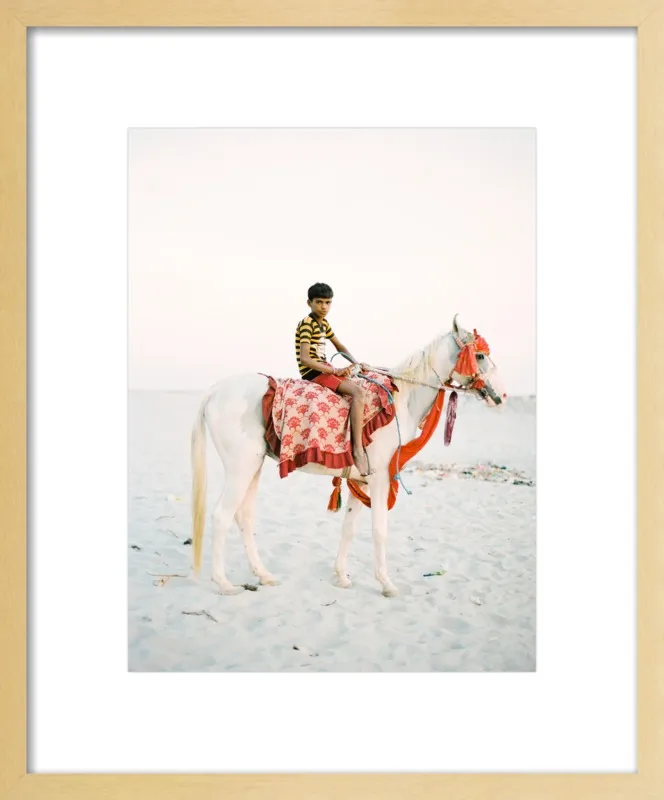 Boy on Horse by Andrew Jacona for Artfully Walls
