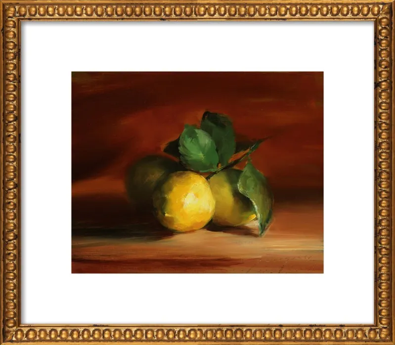 Lemons In Quiet Light by Georgesse Gomez for Artfully Walls