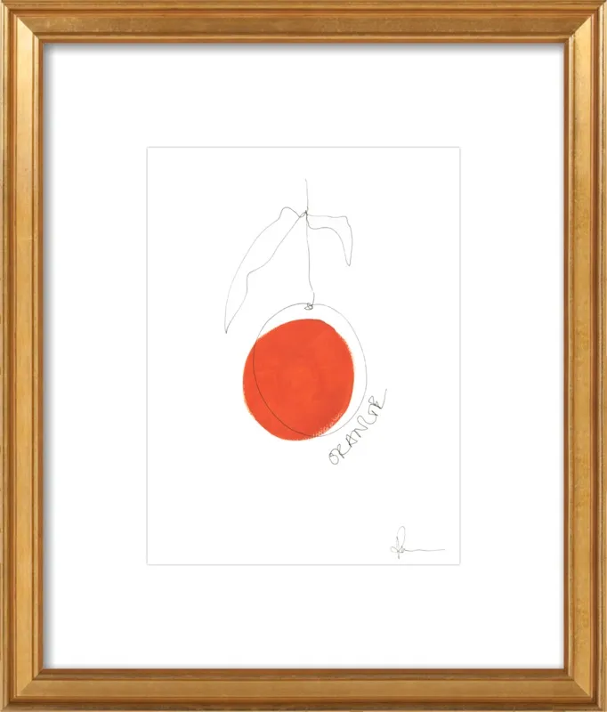 Orange by Polly Mann for Artfully Walls