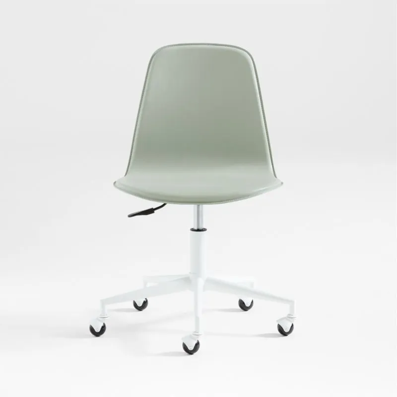 Class Act Sage & White Adjustable Kids Desk Chair
