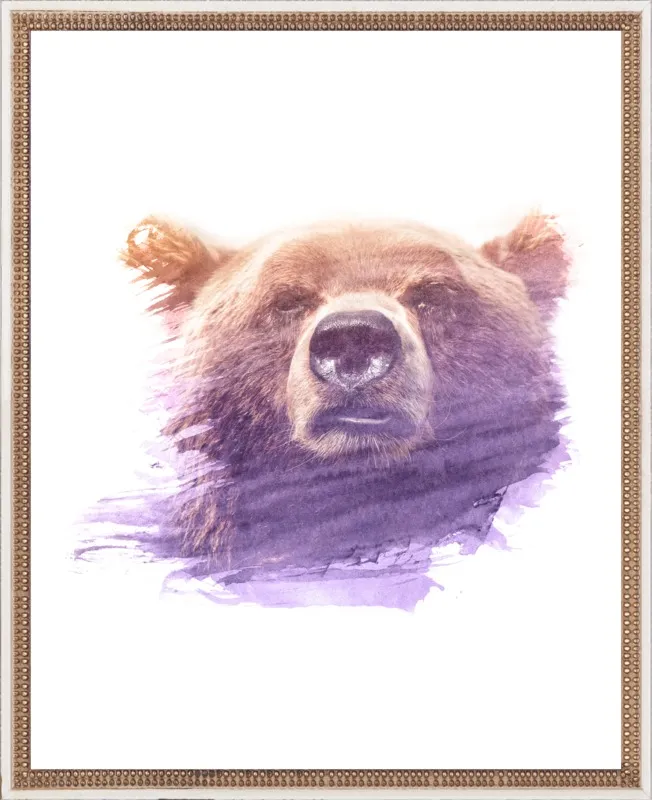 BEAR SUPERIMPOSED WATERCOLOR by Emiliano Deificus for Artfully Walls