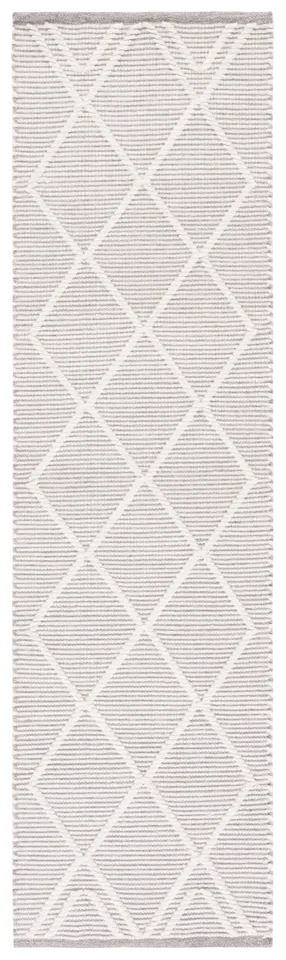 Safavieh Couture Natura Collection Hand Woven Area Rug, Grey / Ivory, 2'-3" x 8'