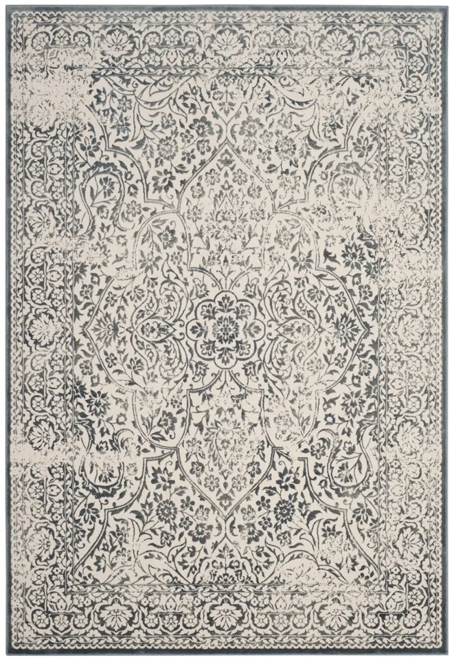 Arlo Home Woven Area Rug, NBL612-7288, Blue/Ivory,  5' 1" X 7' 6"