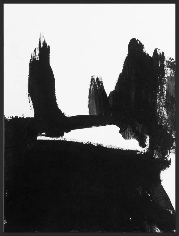 Landscape of a field and cypress trees by Daniela Orlev for Artfully Walls