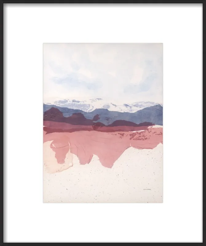 Gold leaf Mountain by Jan Sullivan Fowler for Artfully Walls