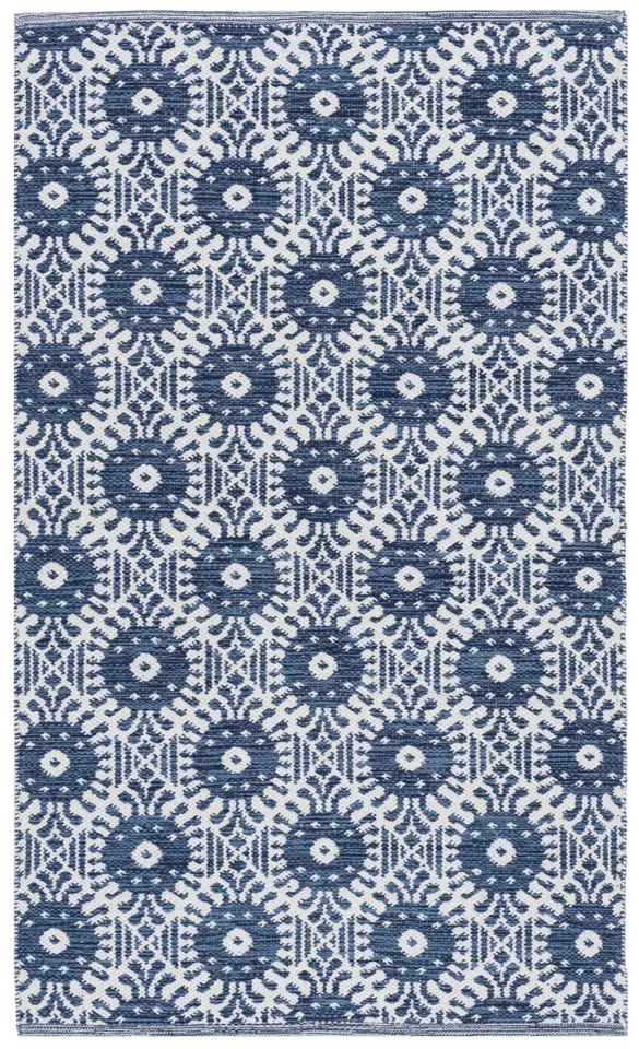 Arlo Home Hand Woven Area Rug, MTK612C, Navy/Ivory,  3' X 5'