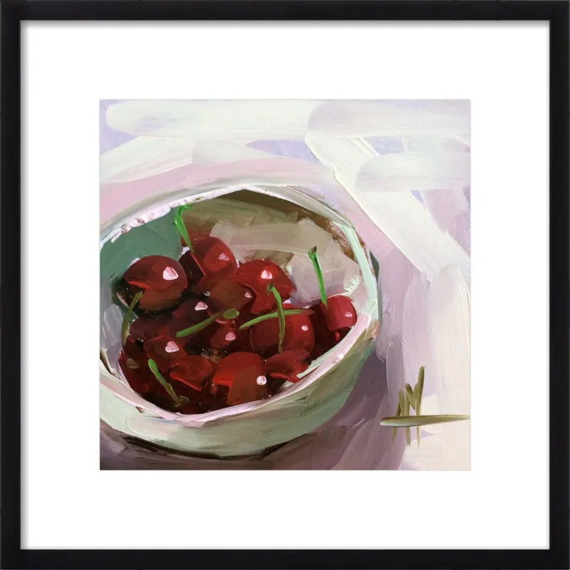 bowl of cherries no. 7 by Angela Moulton for Artfully Walls