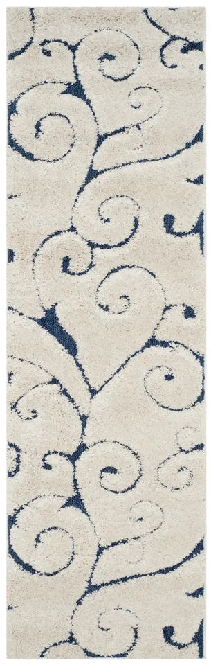Arlo Home Woven Area Rug, SG455-1165, Cream/Blue,  11' X 15'