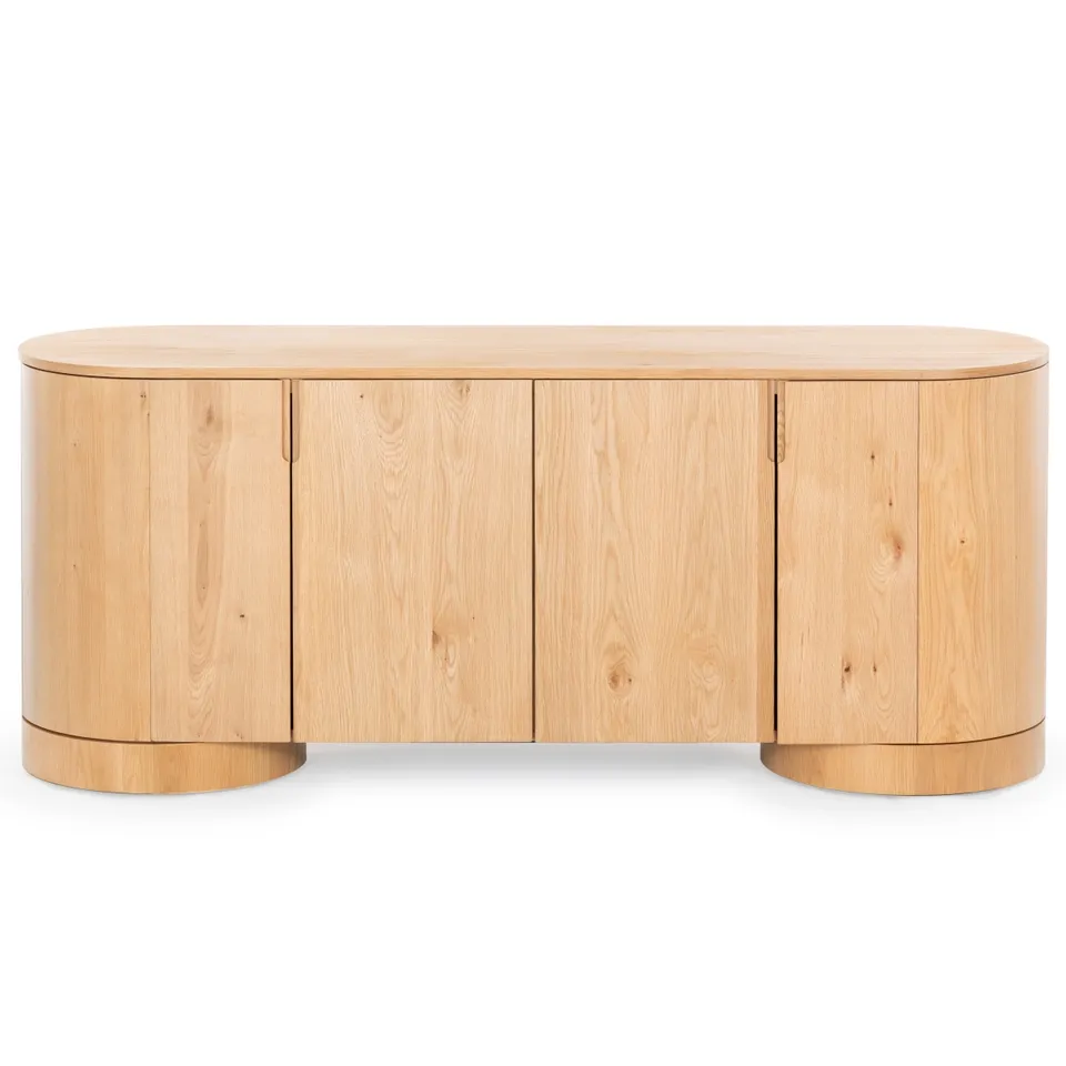 Jesbelina Oval Wood Sideboard - Natural