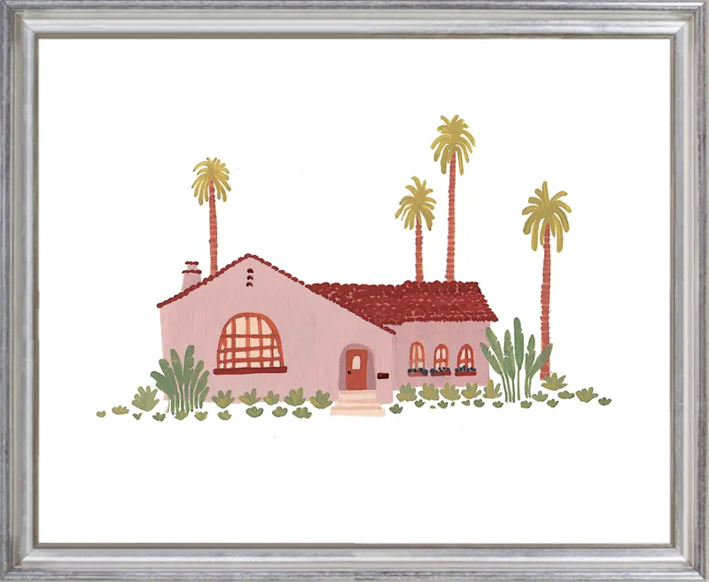 Pink Bungalow by Taylor Ann for Artfully Walls