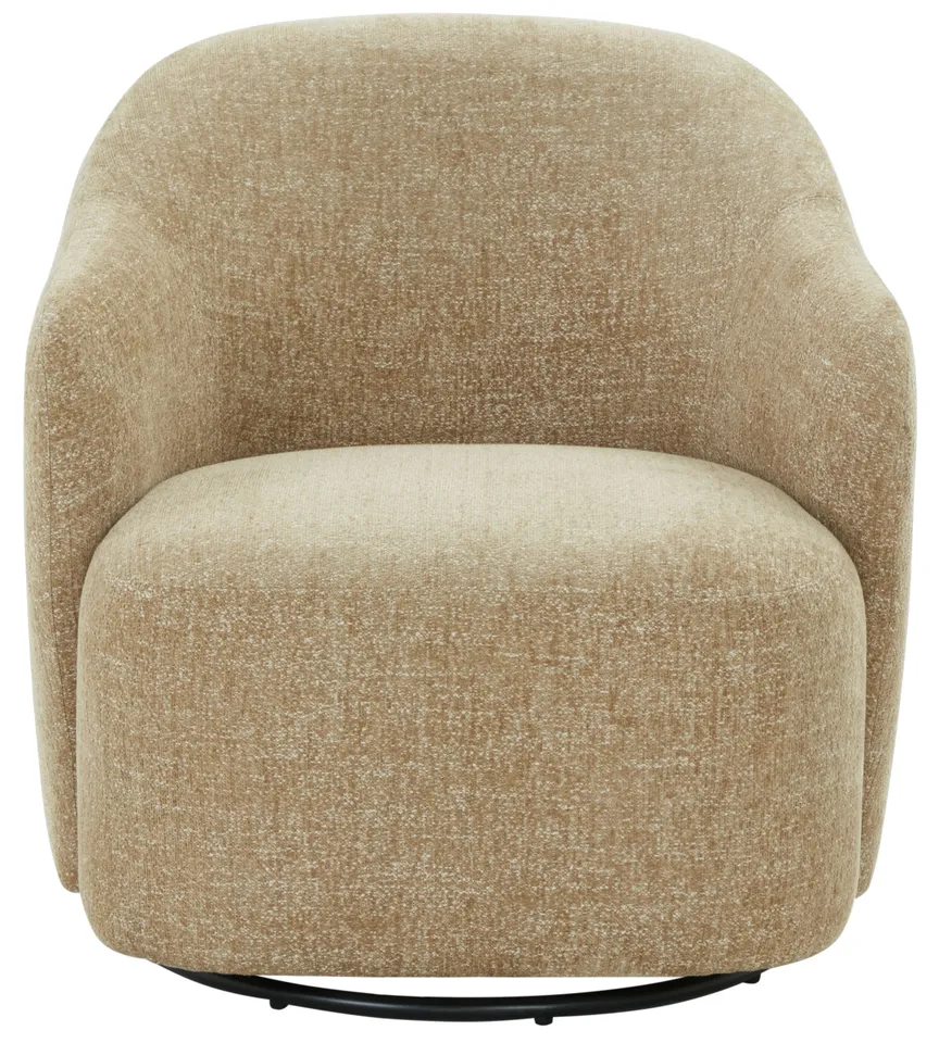 Peitra Boucle Accent Chair - Light Brown