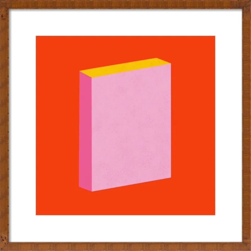 Color Books 3, Scarlet, Pink & Gold by Jessica Poundstone for Artfully Walls