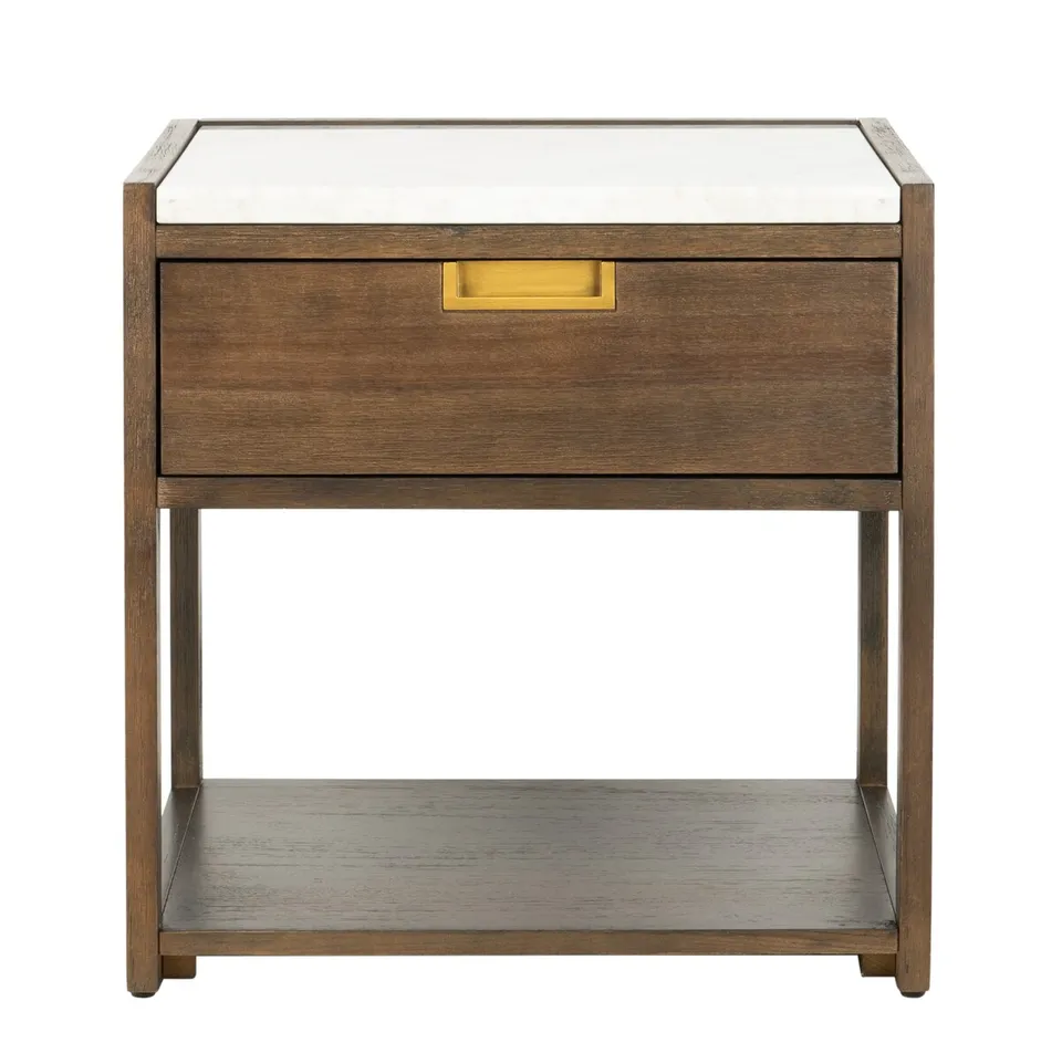 Adeline 1 Drawer Nightstand - Dark Chocolate