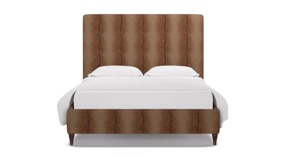 Classic Bed, Antelope, Espresso Decorative Tapered Leg, Full