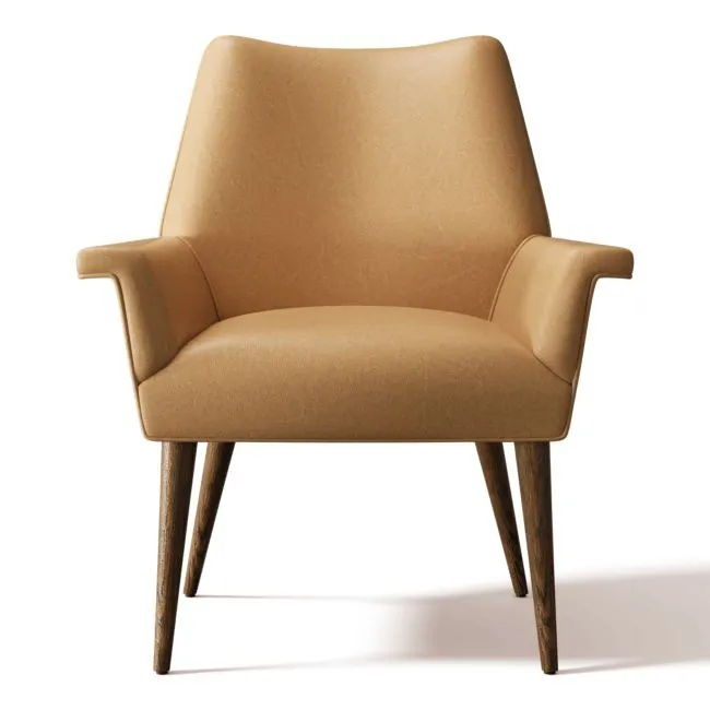 Tub Leather Dining Chair Bello Saddle