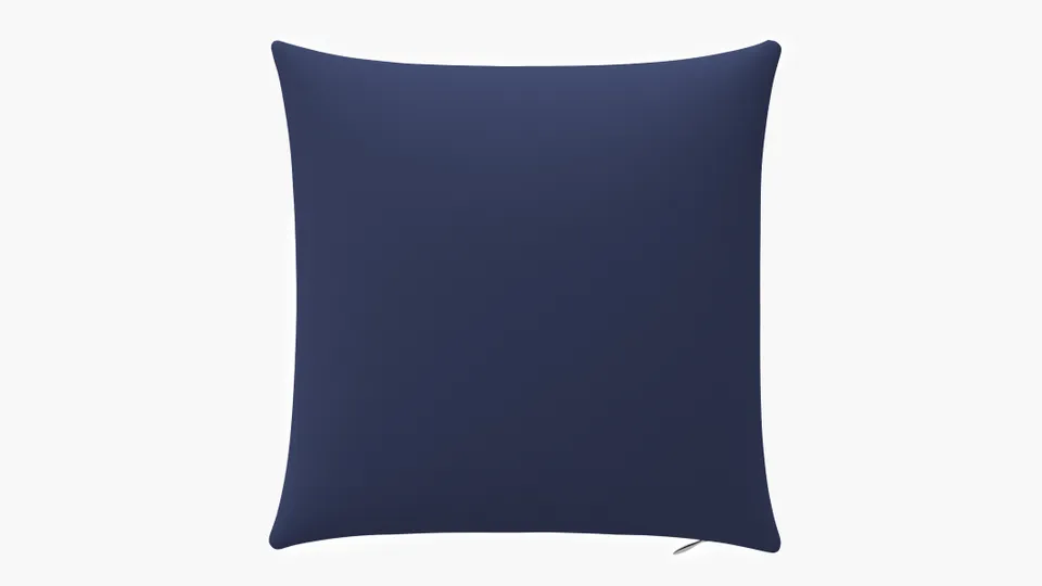 Outdoor 22" Throw Pillow, Navy, 22" x 22"