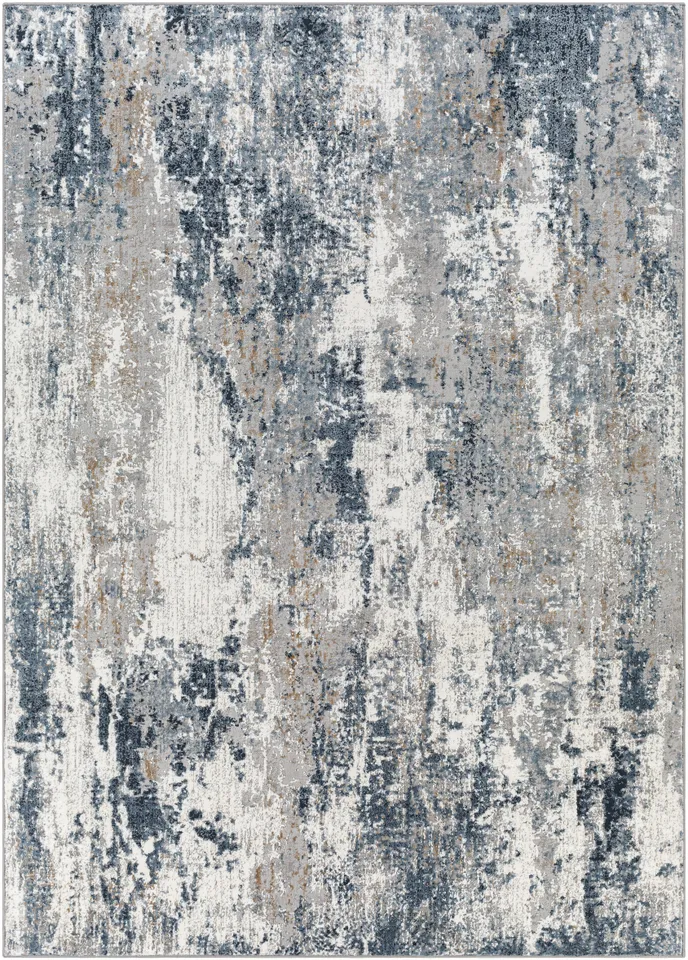 Allegro Gray Indoor 5'3" x 7' Machine Woven Rug