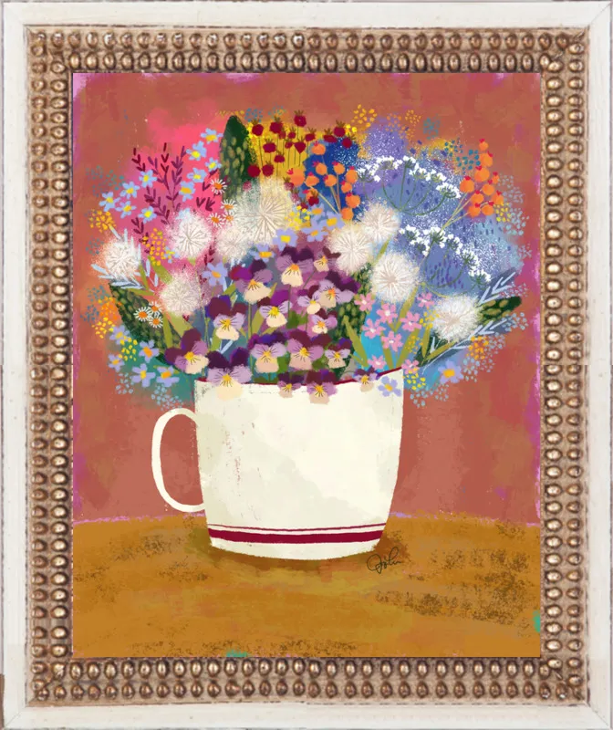 Violas in Russet by Joy Laforme for Artfully Walls