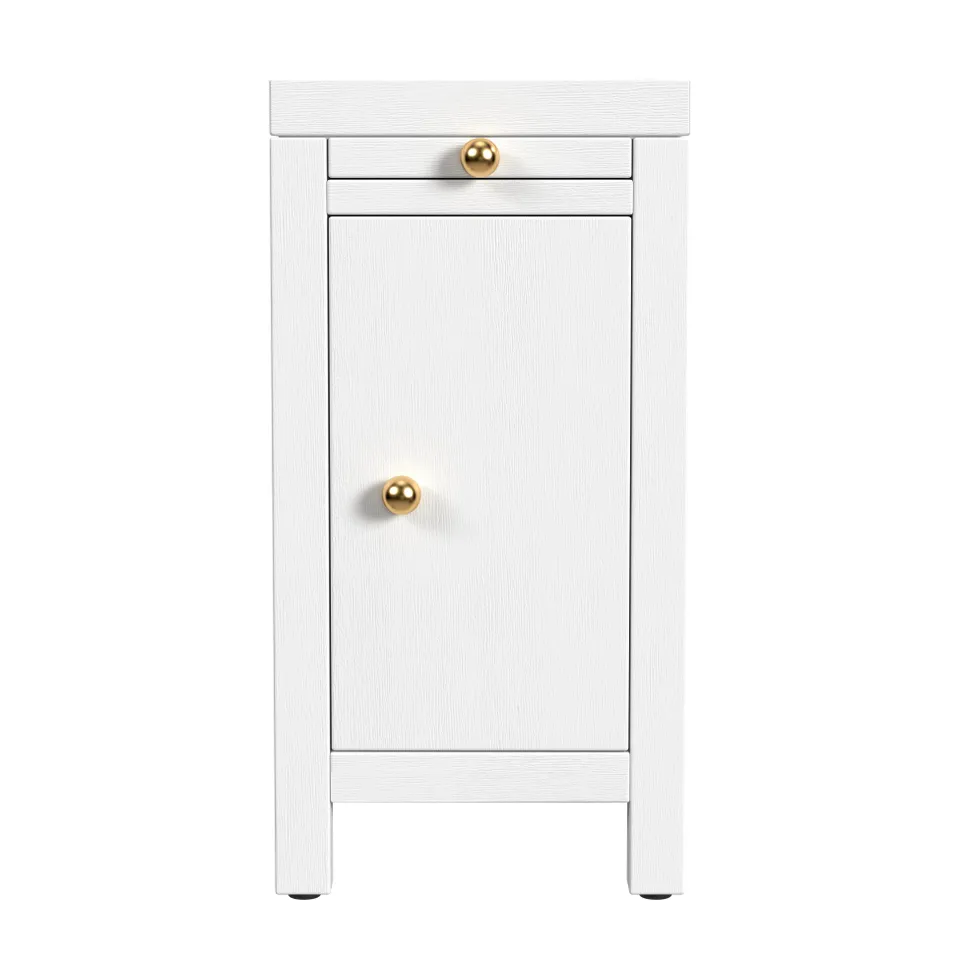 Nora Textured White End Table