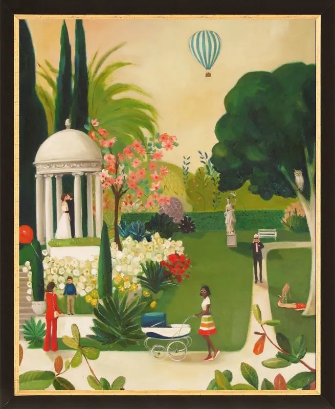 A Fainting in the Botanical Gardens by Janet Hill for Artfully Walls
