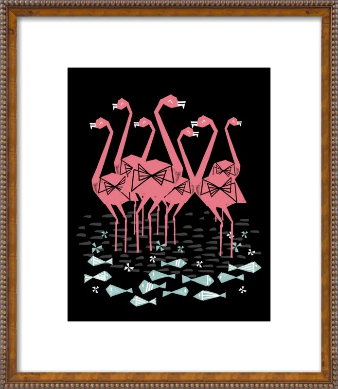 Flamingos by Andrea Lauren for Artfully Walls