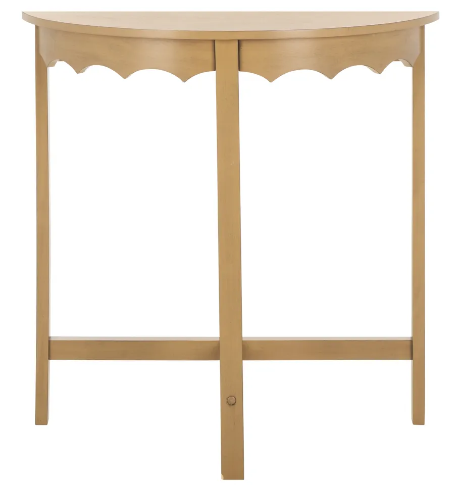 Seraphina 1/2 Round Console - Desert Brown