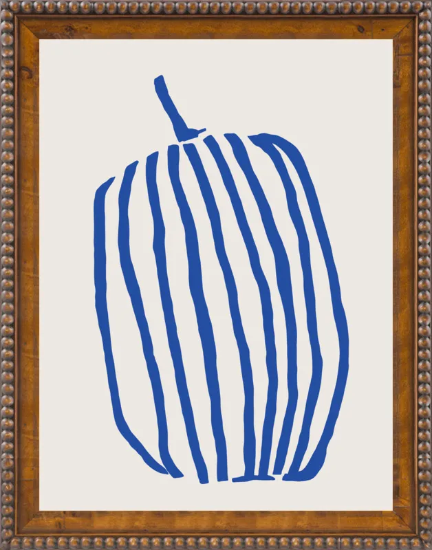 Striped pumpkin by Jessica Nielsen for Artfully Walls