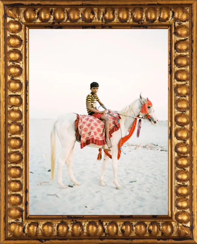 Boy on Horse by Andrew Jacona for Artfully Walls