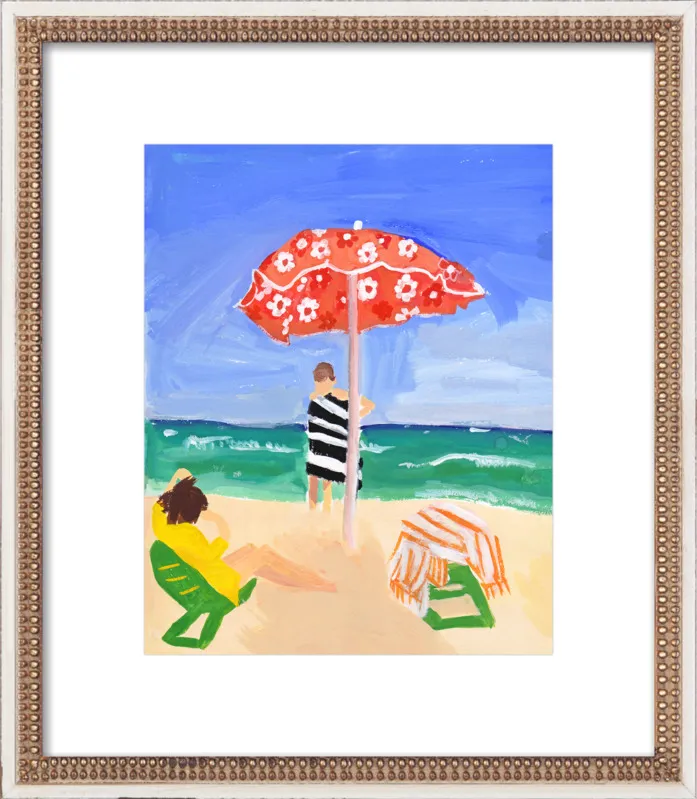 Italian Beach Umbrella by Jackie Mancuso for Artfully Walls