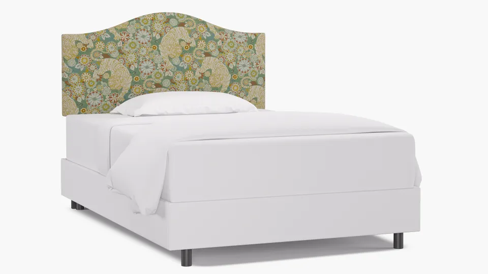Camelback Headboard, Pistachio Siberian Tiger, Full