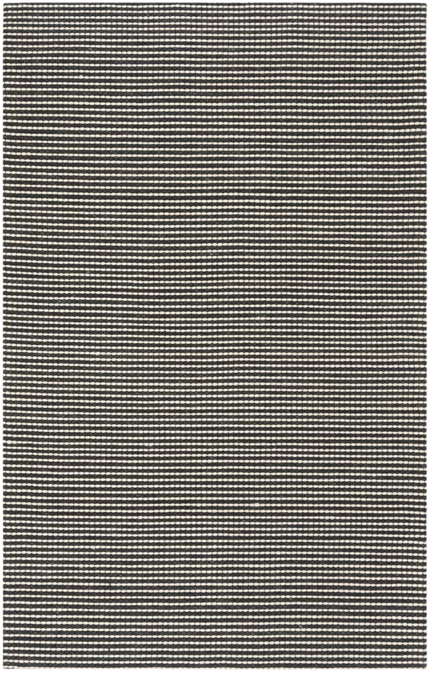 Arlo Home Hand Woven Area Rug, NAT801E, Ivory/Black,  5' X 8'