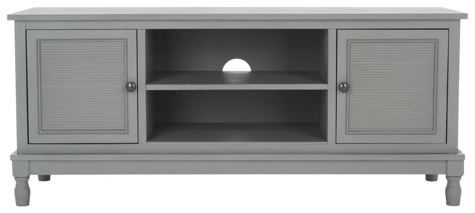 Ryder 2 Door 1 Shelf Media Stand - Distressed / Gray