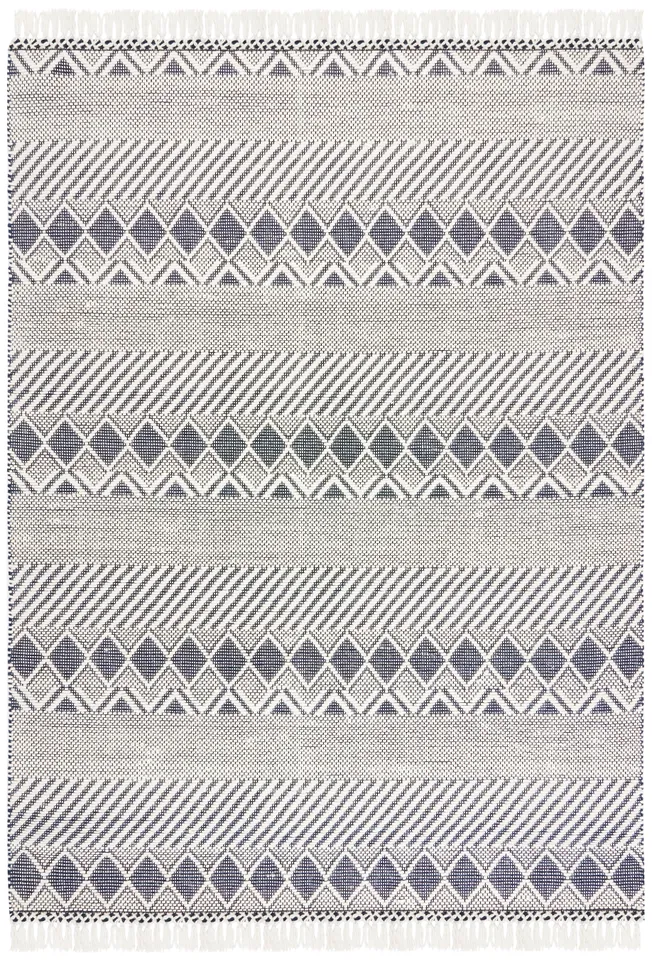 Safavieh Couture Natura Collection Hand Woven Area Rug, Ivory / Charcoal, 8' x 10'