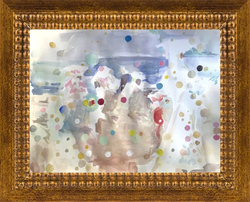 Beach scene (from memory)  by Hannah Dean for Artfully Walls