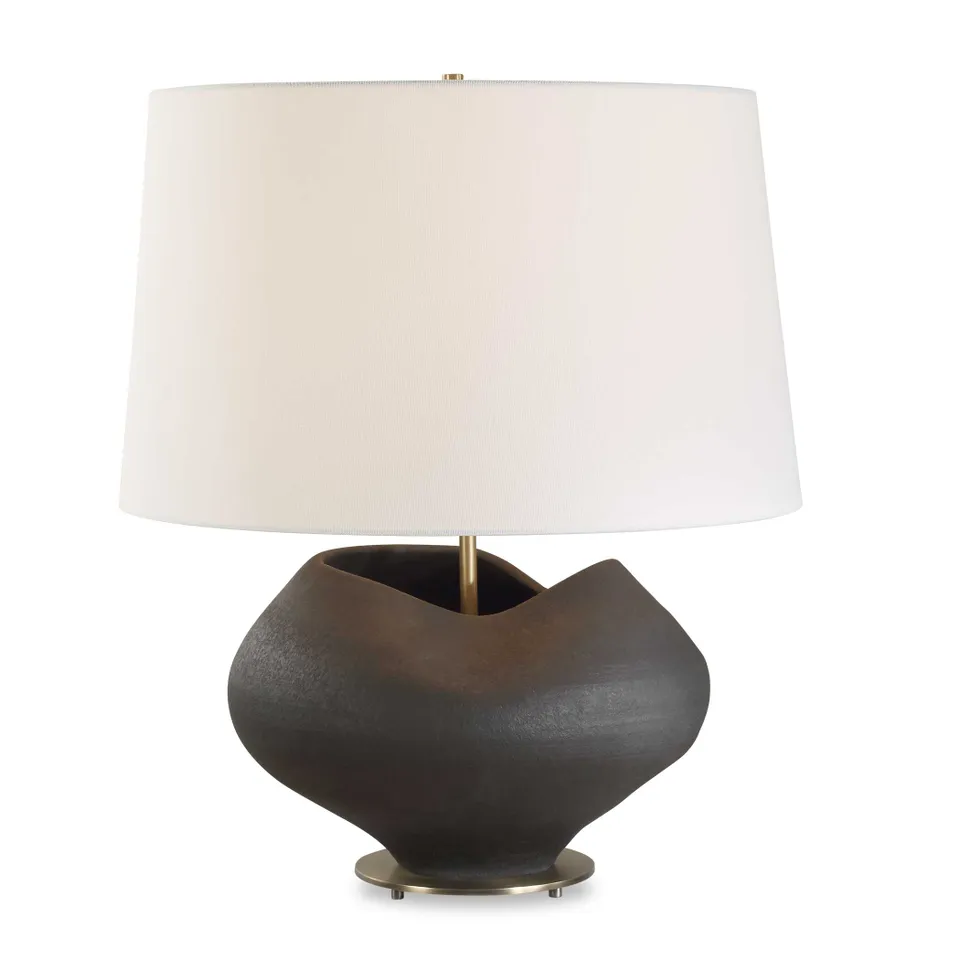 Nocturne Aged Black Table Lamp