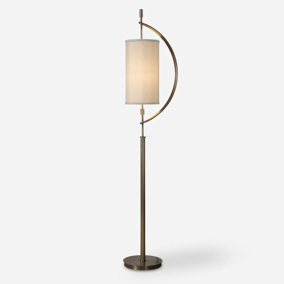 Balaour Antique Brass Floor Lamp