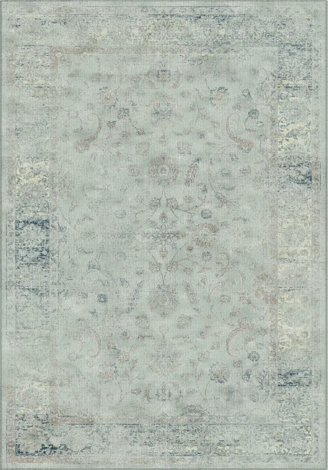 Arlo Home Woven Area Rug, VTG120-7660, Light Blue,  5' 3" X 7' 6"