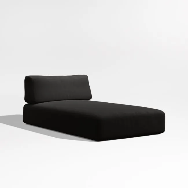 Replacement Mallorca Canvas Black Sunbrella ® Outdoor Chaise Lounge Cushion