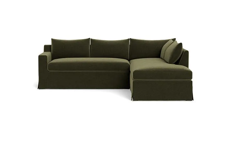 Sloan Slipcovered 3-Seat Right Bumper Sectional