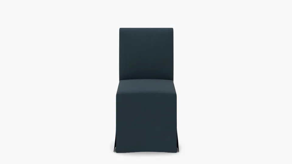 Slipcovered Signature Dining Chair, Navy Everyday Linen