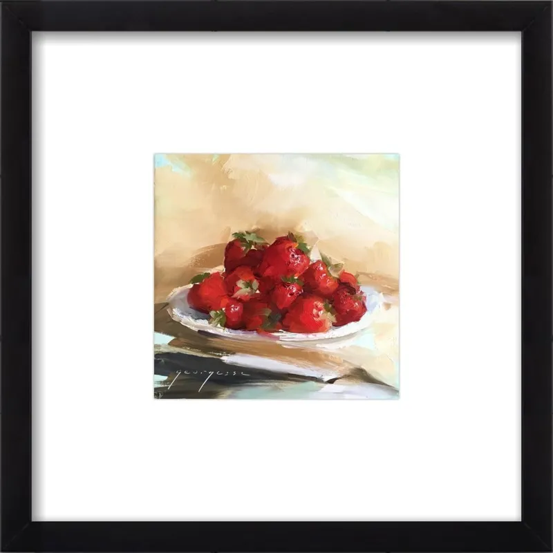 "Summer Strawberries 2" by Georgesse Gomez for Artfully Walls