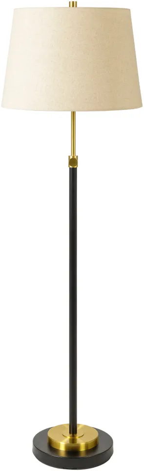 Aberdeen Gold Polished 62"H x 17"W x 17"D Accent Floor Lamp