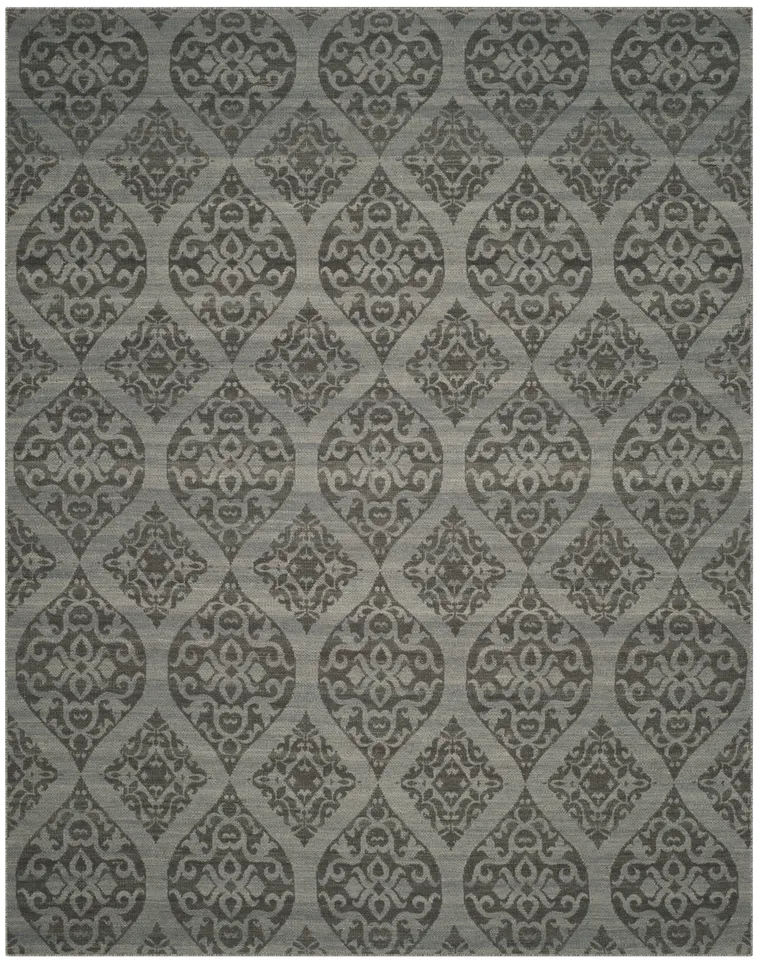 Arlo Home Hand Woven Area Rug, KLM224A, Grey/Dark Grey,  8' X 10'